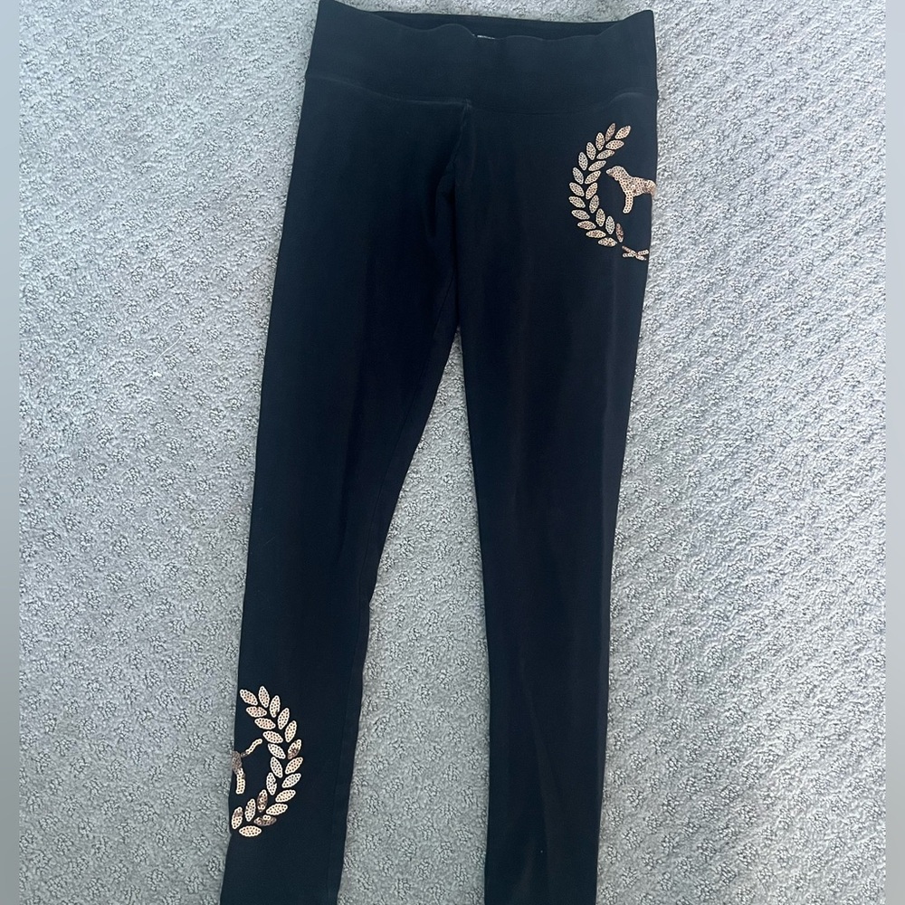 VS PINK Bling Graphic Yoga Leggings